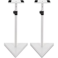 Par de Soportes de Altavoz de Estudio Blanco